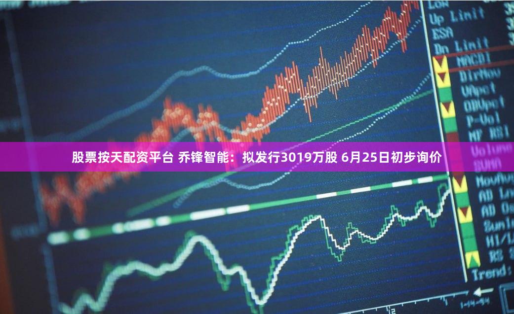 股票按天配资平台 乔锋智能：拟发行3019万股 6月25日初步询价
