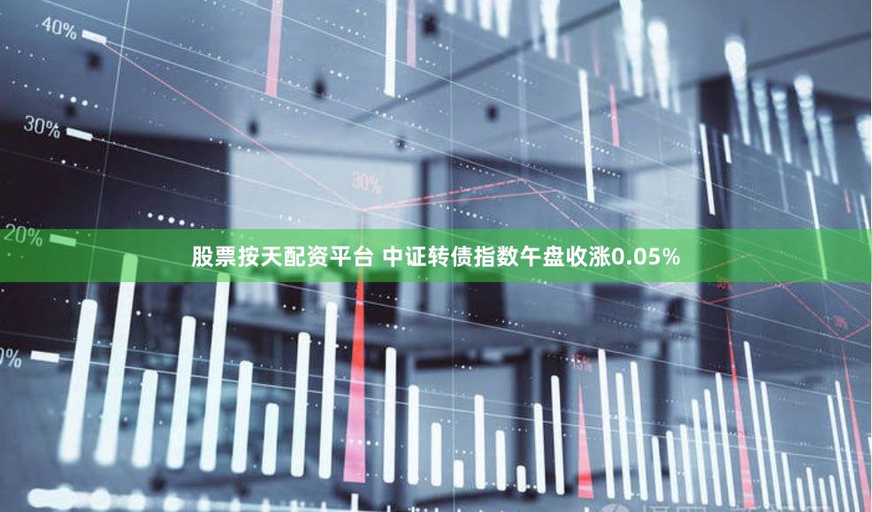 股票按天配资平台 中证转债指数午盘收涨0.05%