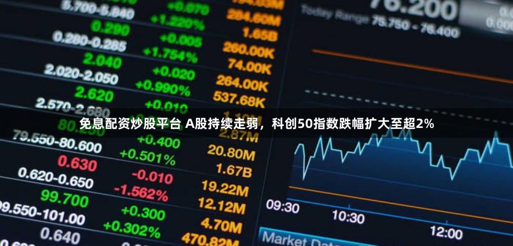免息配资炒股平台 A股持续走弱，科创50指数跌幅扩大至超2%